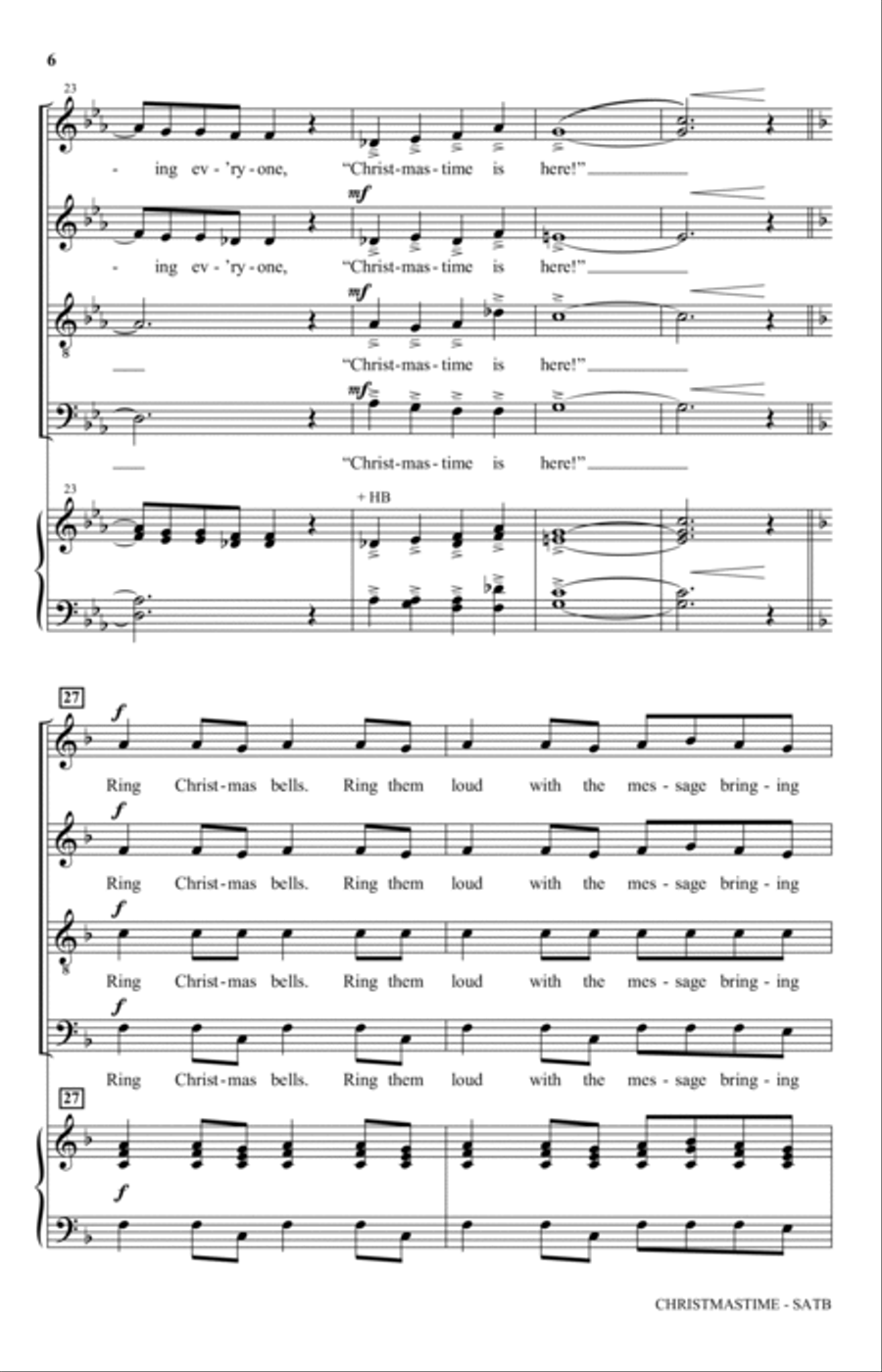 Christmastime 4-Part scores gallery preview page 5