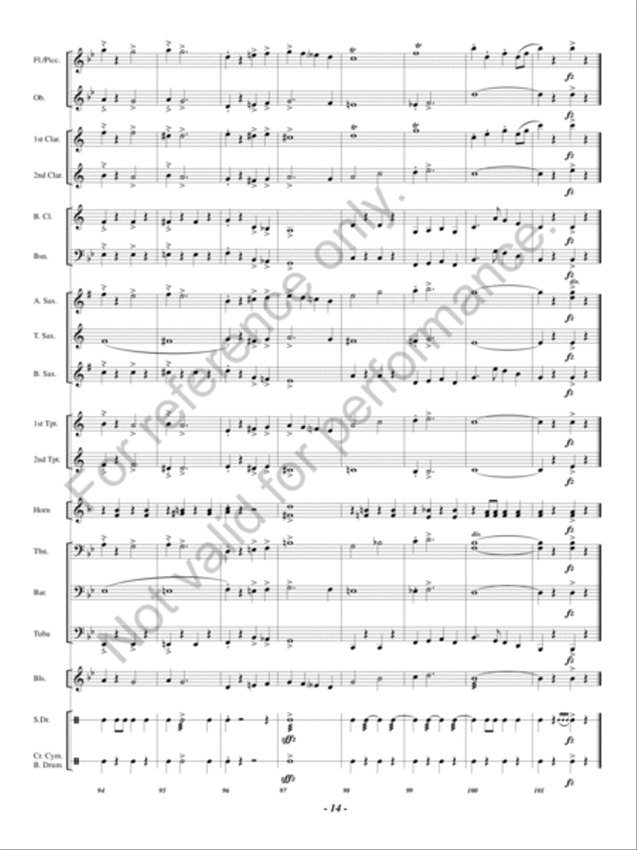 Hosts of Freedom Concert Band scores gallery preview page 13