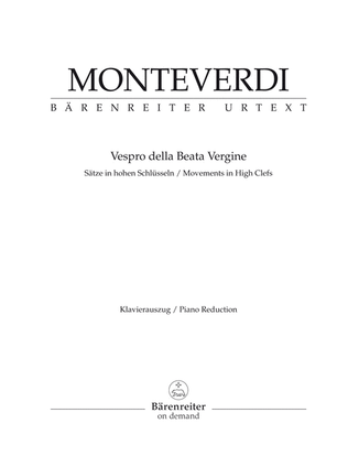 Vespro della Beata Vergine "Marienvesper" (Satze in hohen Schlusseln)