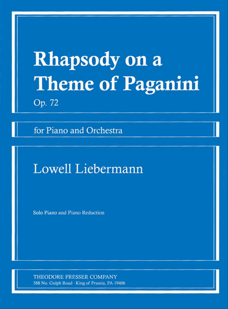 Rhapsody On A Theme of Pag