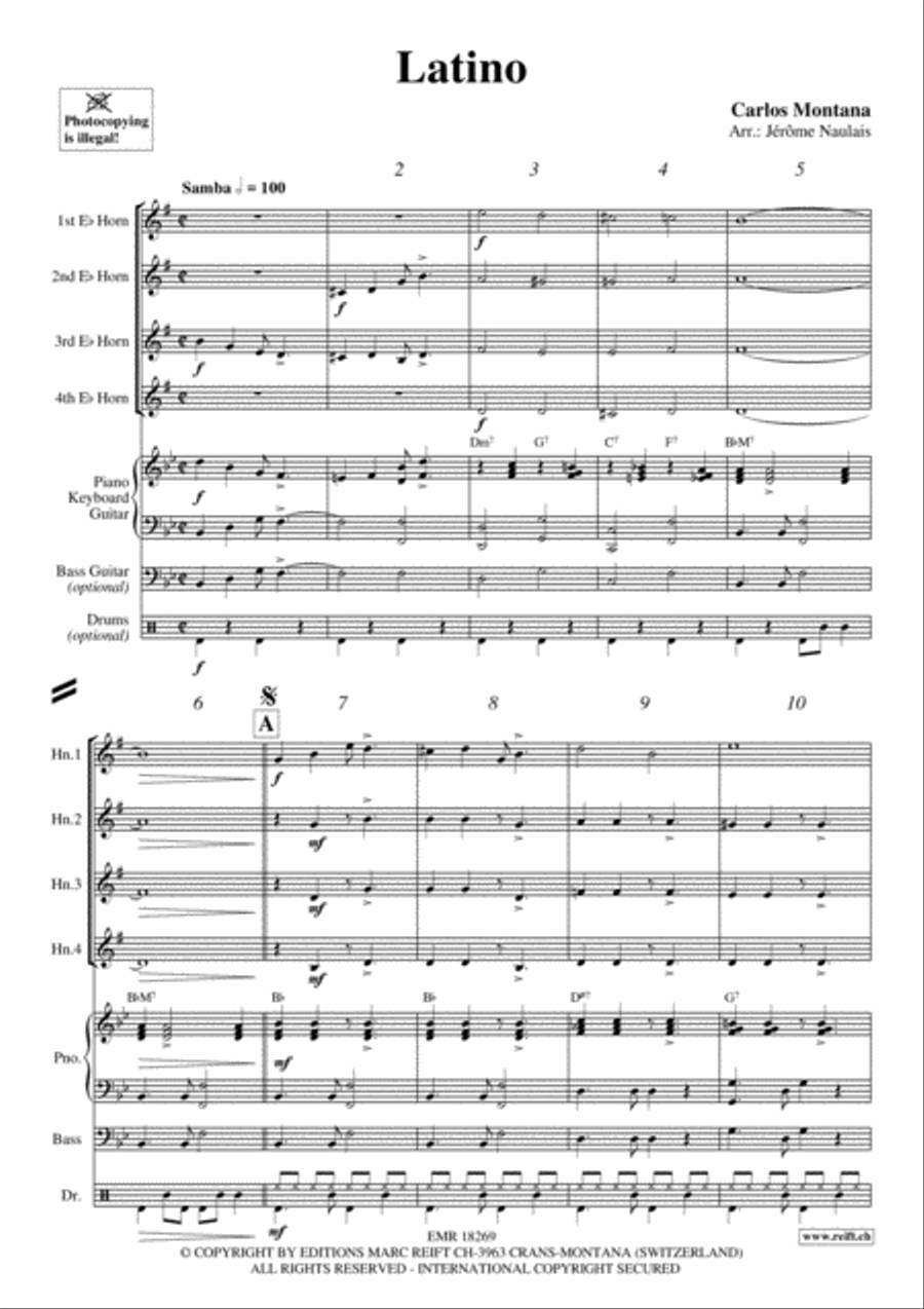 Latino Horn scores gallery preview page 3