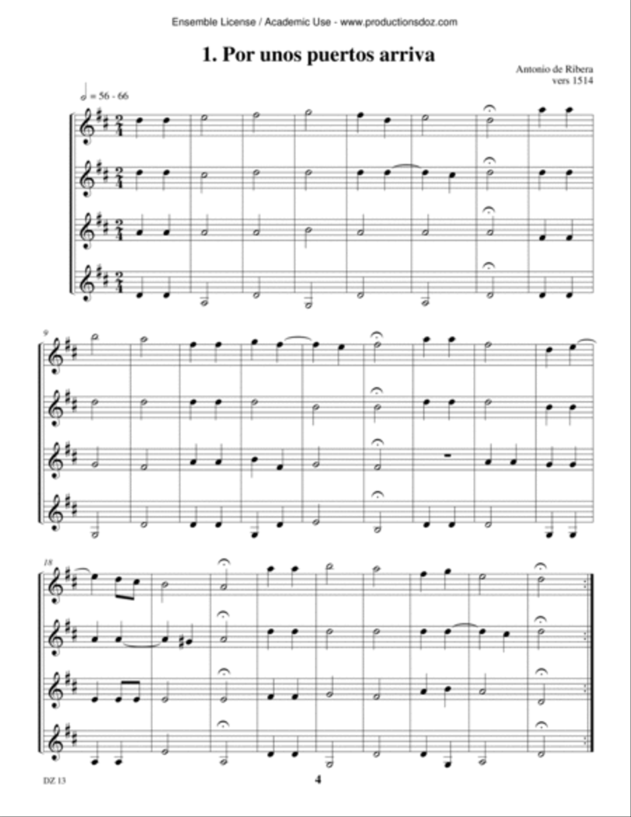 Musique d'ensemble pour guitares, vol. 2 Guitar Ensemble scores gallery preview page 4