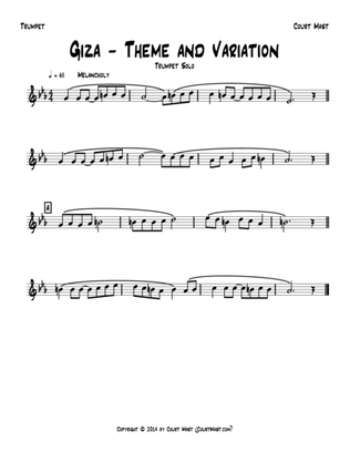 Giza – Theme and Variation – Trumpet Solo
