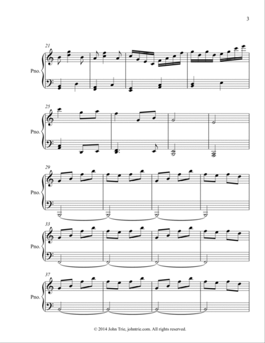 Opus 67 by John Trie Piano Solo scores gallery preview page 3