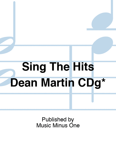 Sing The Hits Dean Martin CDg*