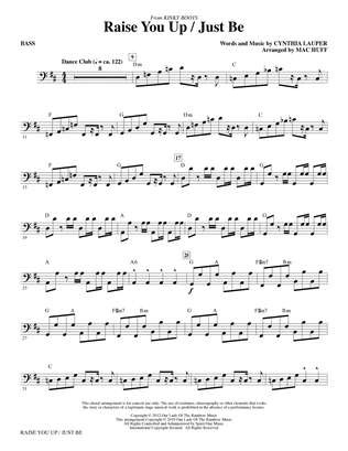 Raise You Up/Just Be (from Kinky Boots) (arr. Mac Huff) - Bass