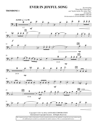 Ever In Joyful Song - Trombone 1