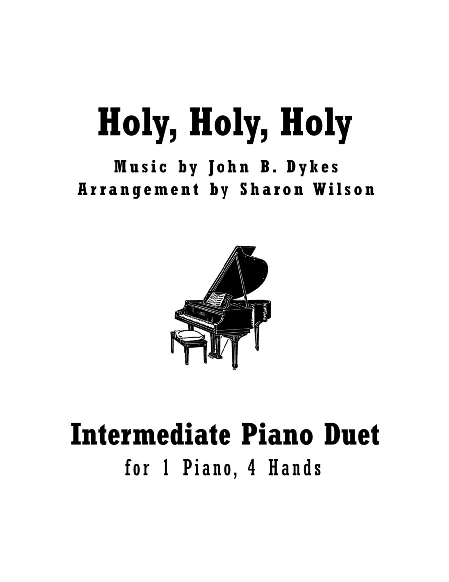 Holy, Holy, Holy (Intermediate Piano Duet; 1 Piano, 4 Hands) 1 Piano, 4-Hands scores gallery preview page 1