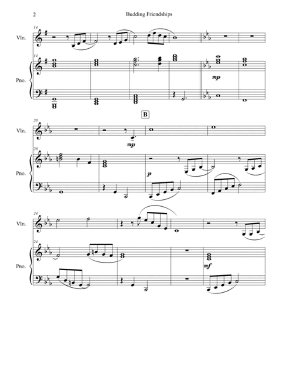 Budding Friendships Chamber Music scores gallery preview page 2