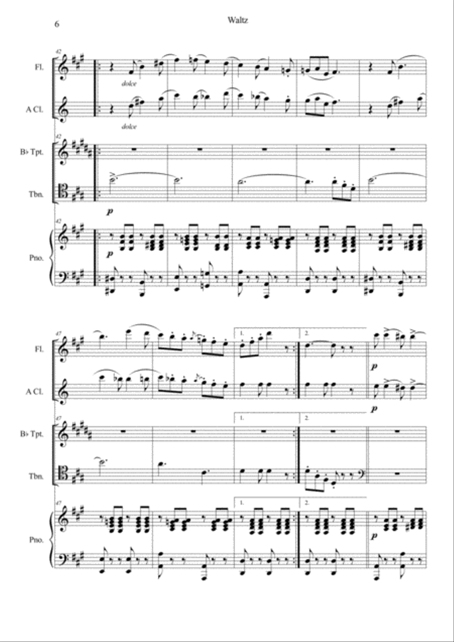 Waltz from a Life for a Tsar Chamber Orchestra scores gallery preview page 6