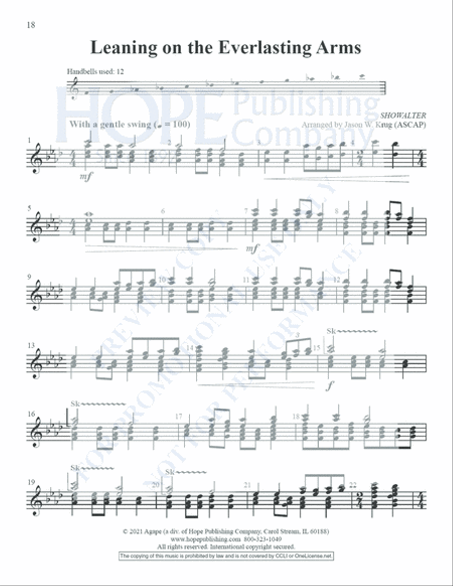 Small But Mighty Vol 1 for 12 Bells Handbell Choir scores gallery preview page 19