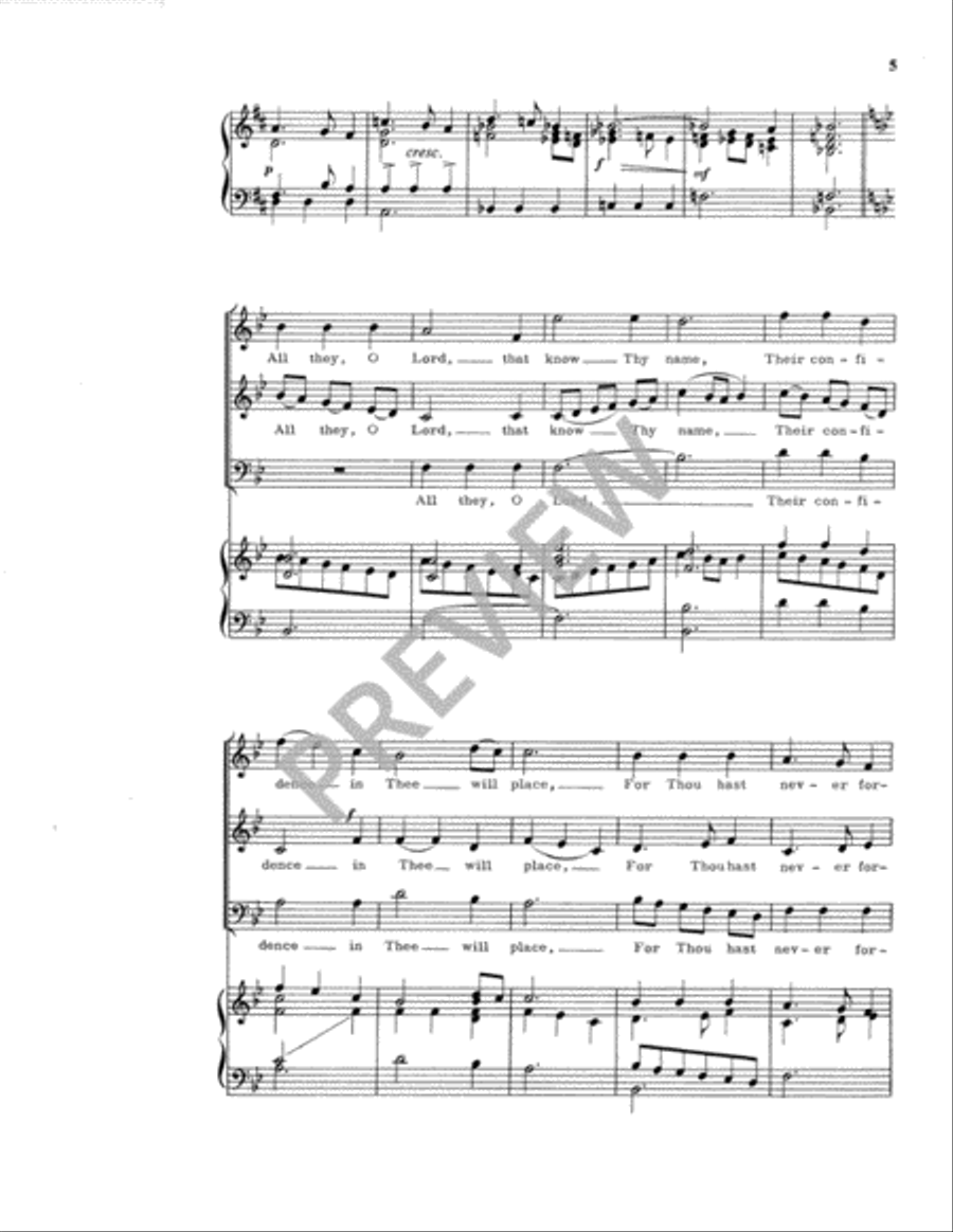 O Lord Most High, with All My Heart 3-Part scores gallery preview page 6