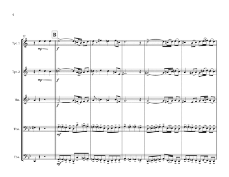 Puerto Rican Commonwealth Anthem for Brass Quintet image number null