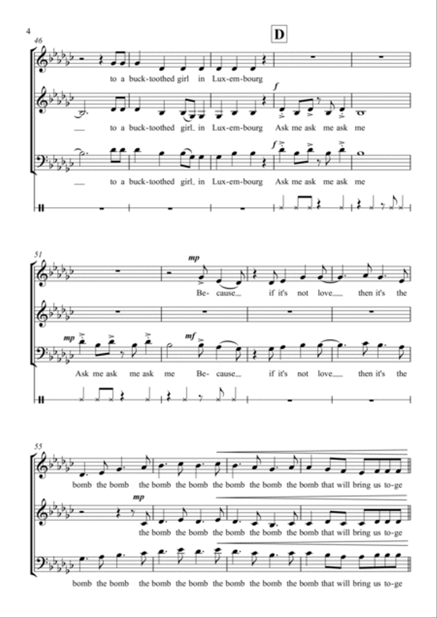 Ask Ask 3-Part scores gallery preview page 4