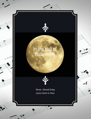 Book cover for In the Hall of Halloween - a Halloween song (easy version)