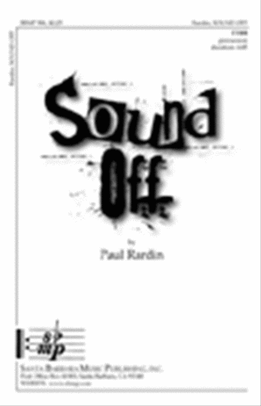 Sound Off - TTBB Octavo TTBB scores gallery preview page 1