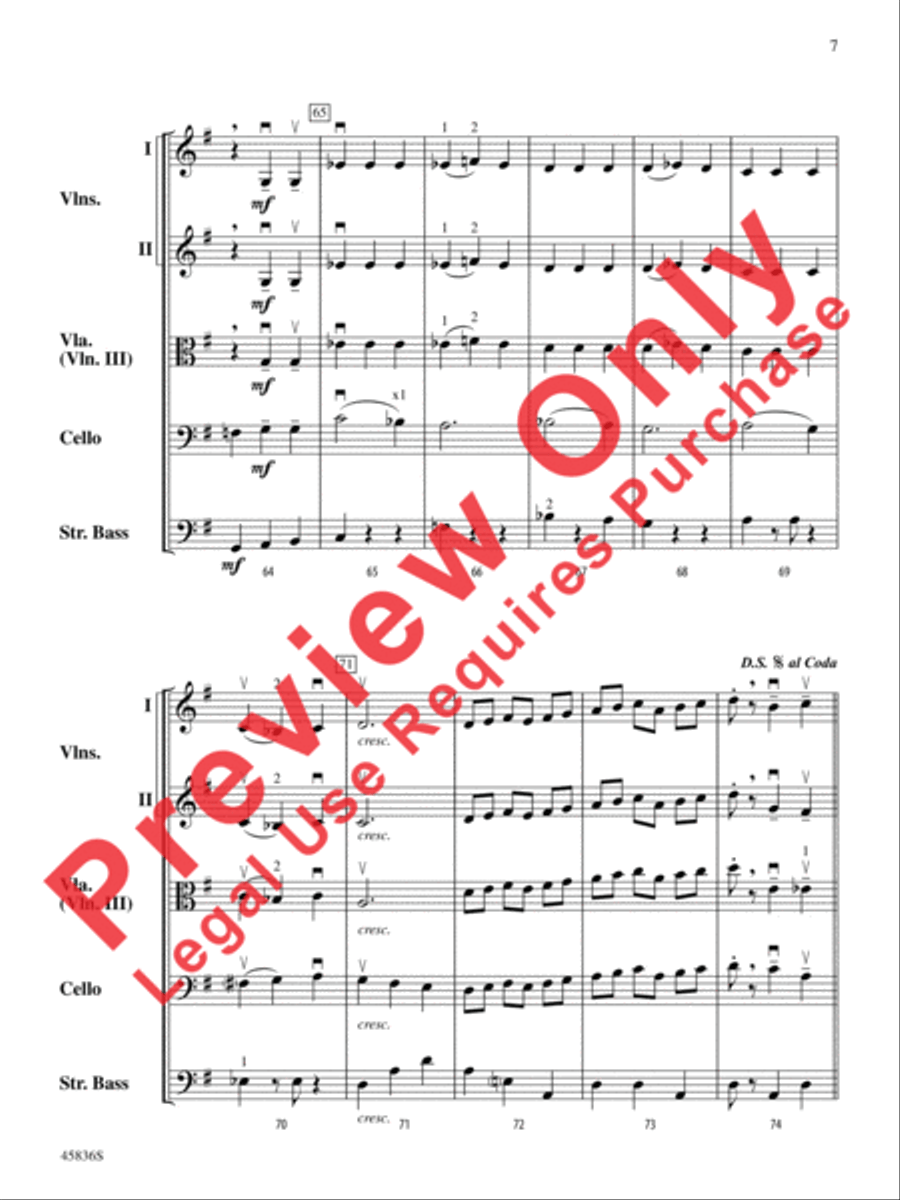 It's the Most Wonderful Time of the Year String Orchestra scores gallery preview page 7