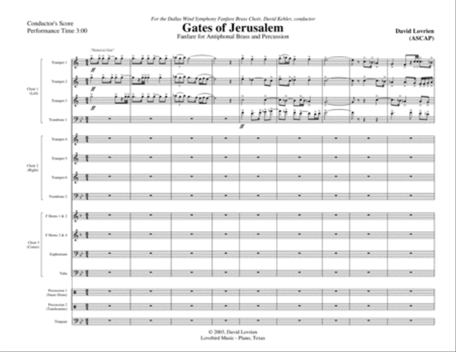 Gates of Jerusalem Brass Ensemble scores gallery preview page 2