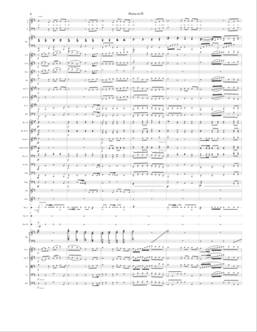 Piensa en él Full Orchestra scores gallery preview page 6