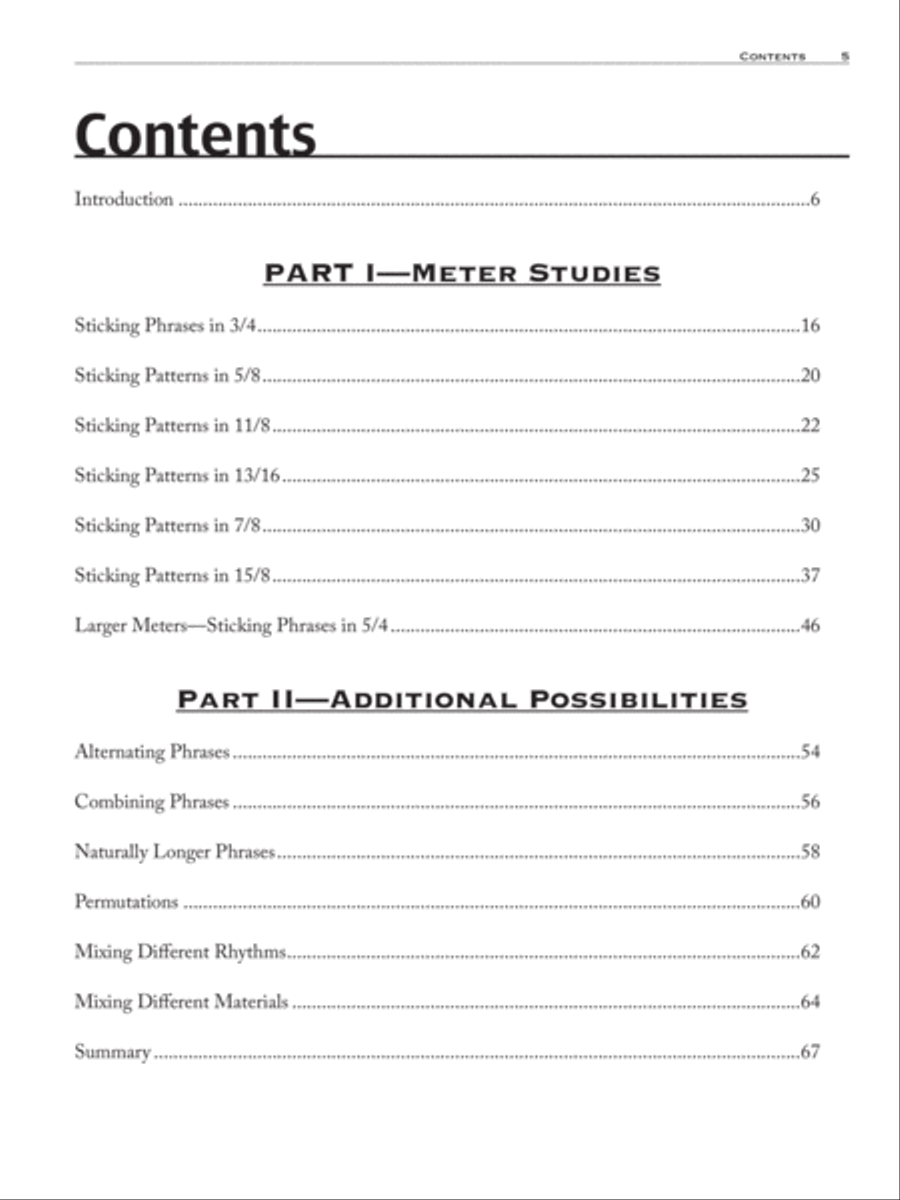 Odd Time Sticking Percussion scores gallery preview page 7