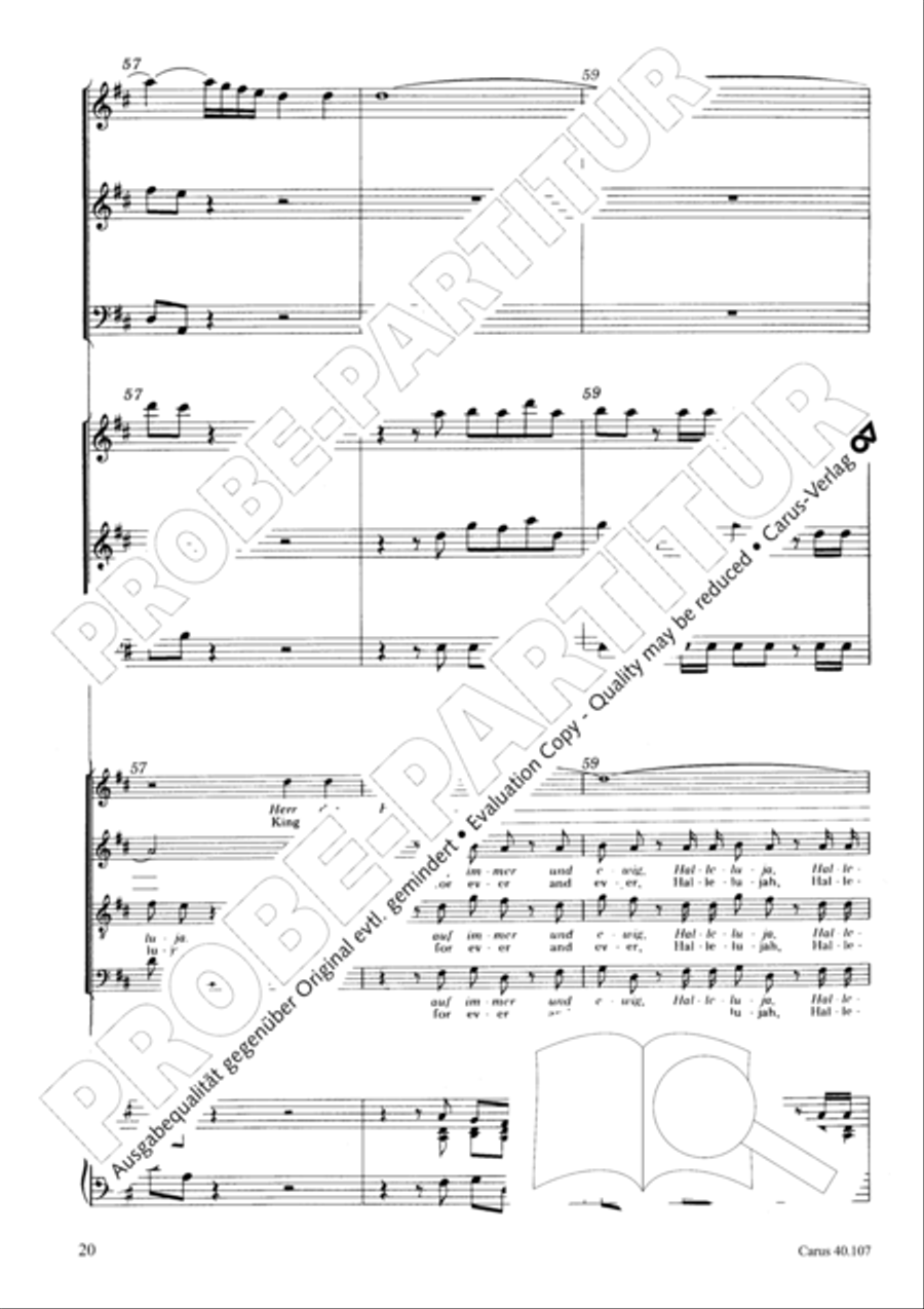 Halleluja (Jesus erschliesst uns die Schrift) 4-Part scores gallery preview page 21