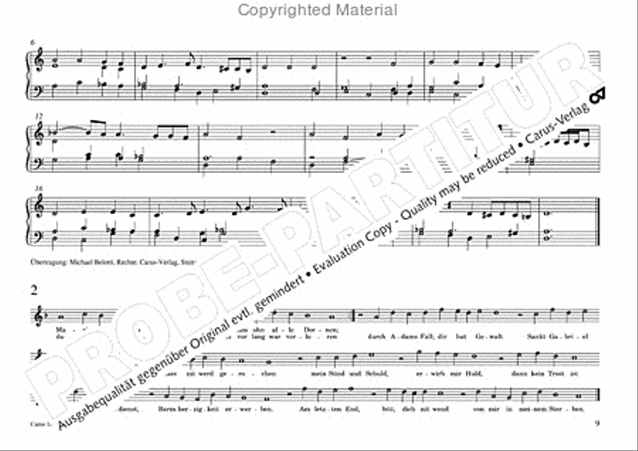 Freiburger Orgelbuch: Stammteil Organ Solo scores gallery preview page 10