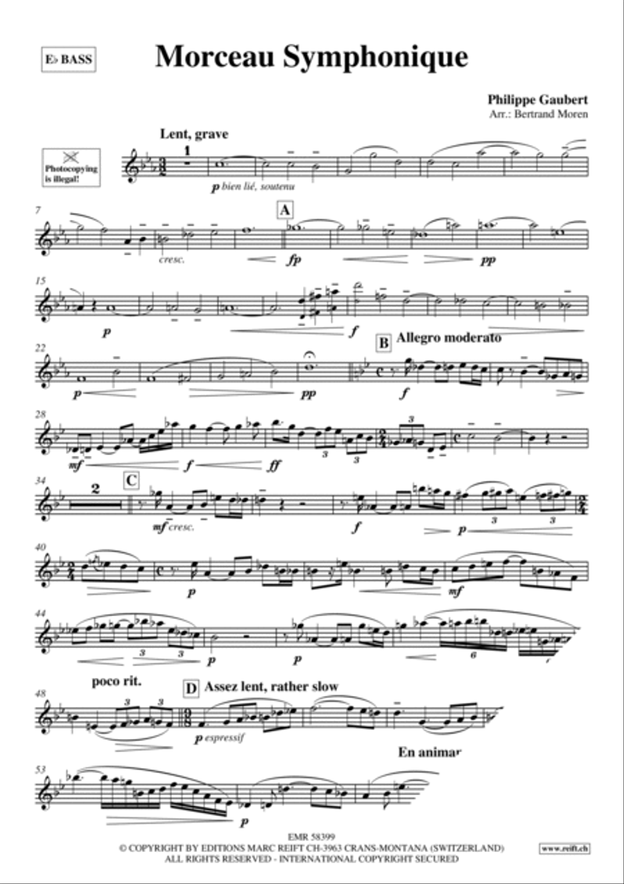 Morceau Symphonique Morceau Symphonique Voice Solo scores gallery preview page 3
