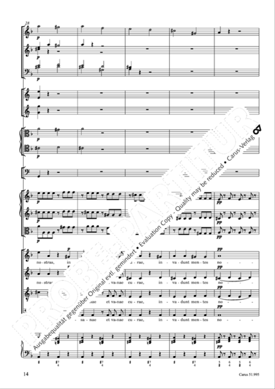 Insanae et vanae curae 4-Part scores gallery preview page 15