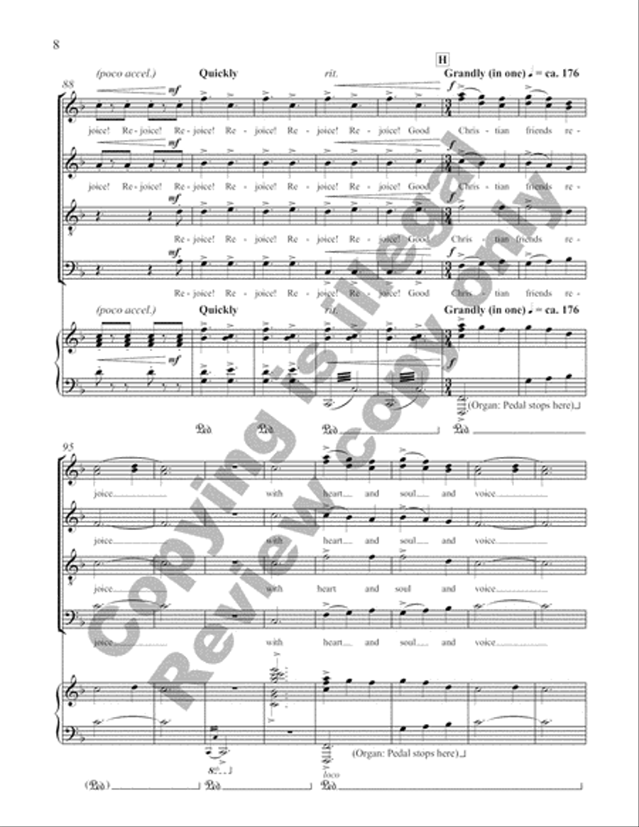 Rejoice!: 3. Good Christian Friends Rejoice! 4-Part scores gallery preview page 16