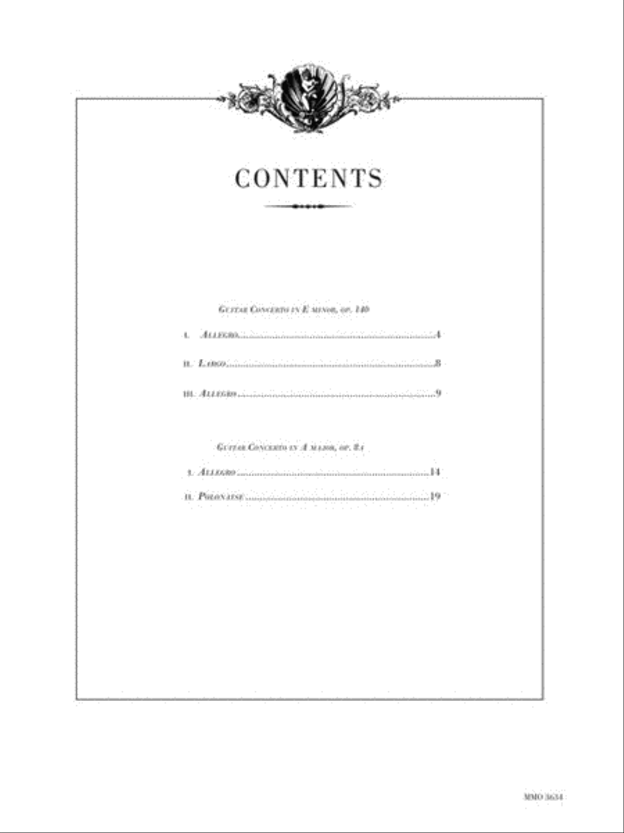 Carulli – Two Guitar Concerti (E Minor Op. 140 and A Major Op. 8a) Acoustic Guitar scores gallery preview page 4