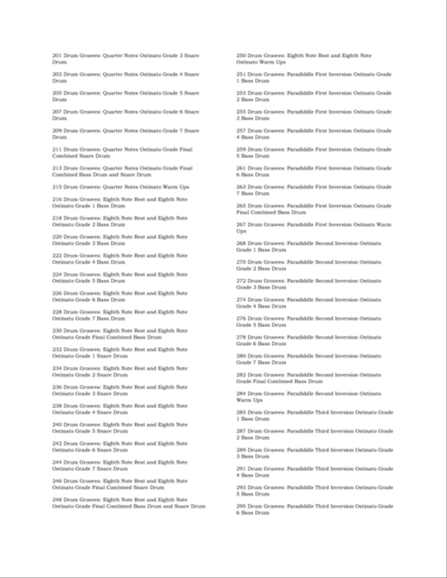 PONS DRUM METHOD Drum Set scores gallery preview page 4