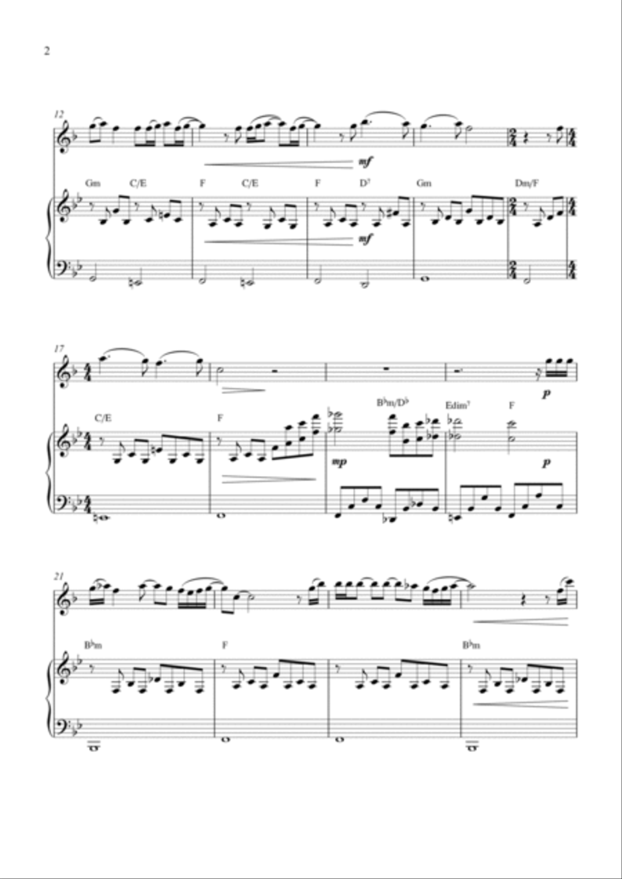 Je Veux Te Dire Adieu English Horn scores gallery preview page 2