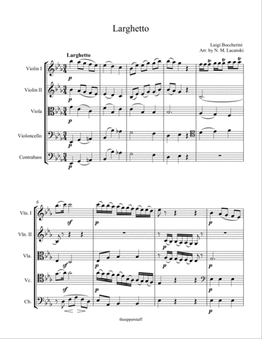 Larghetto Larghetto String Orchestra scores gallery preview page 2