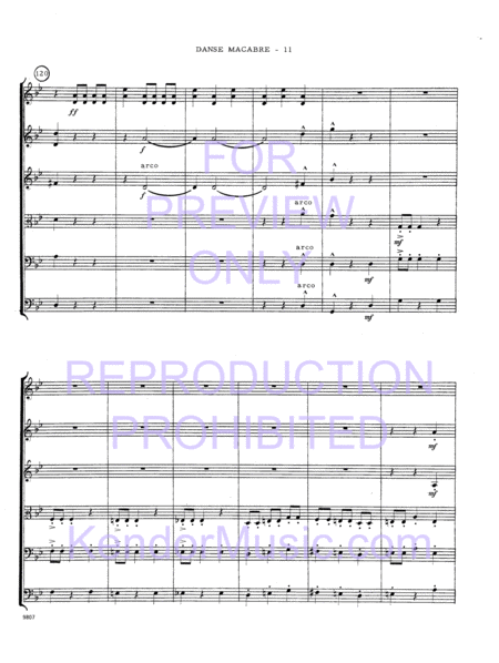 Danse Macabre (Full Score)