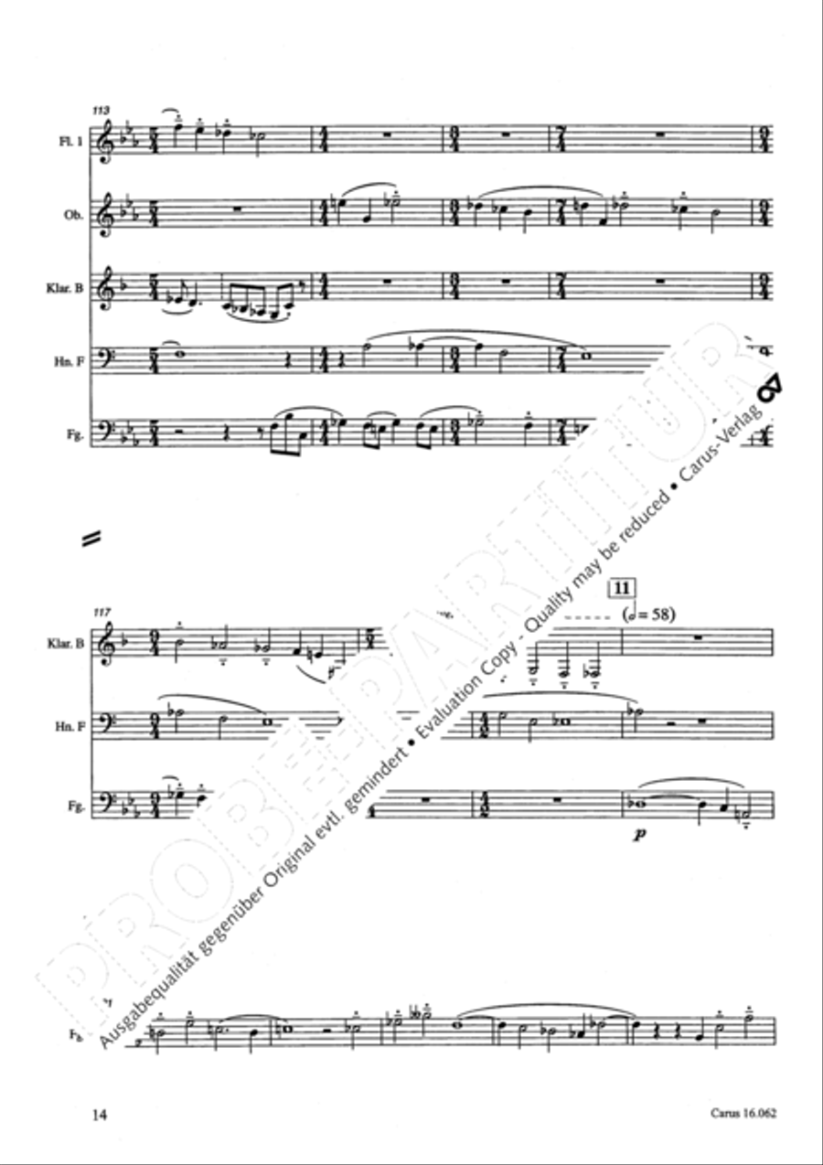 Musik fur sechs Blaser Musik fur sechs Blaser Bassoon scores gallery preview page 17