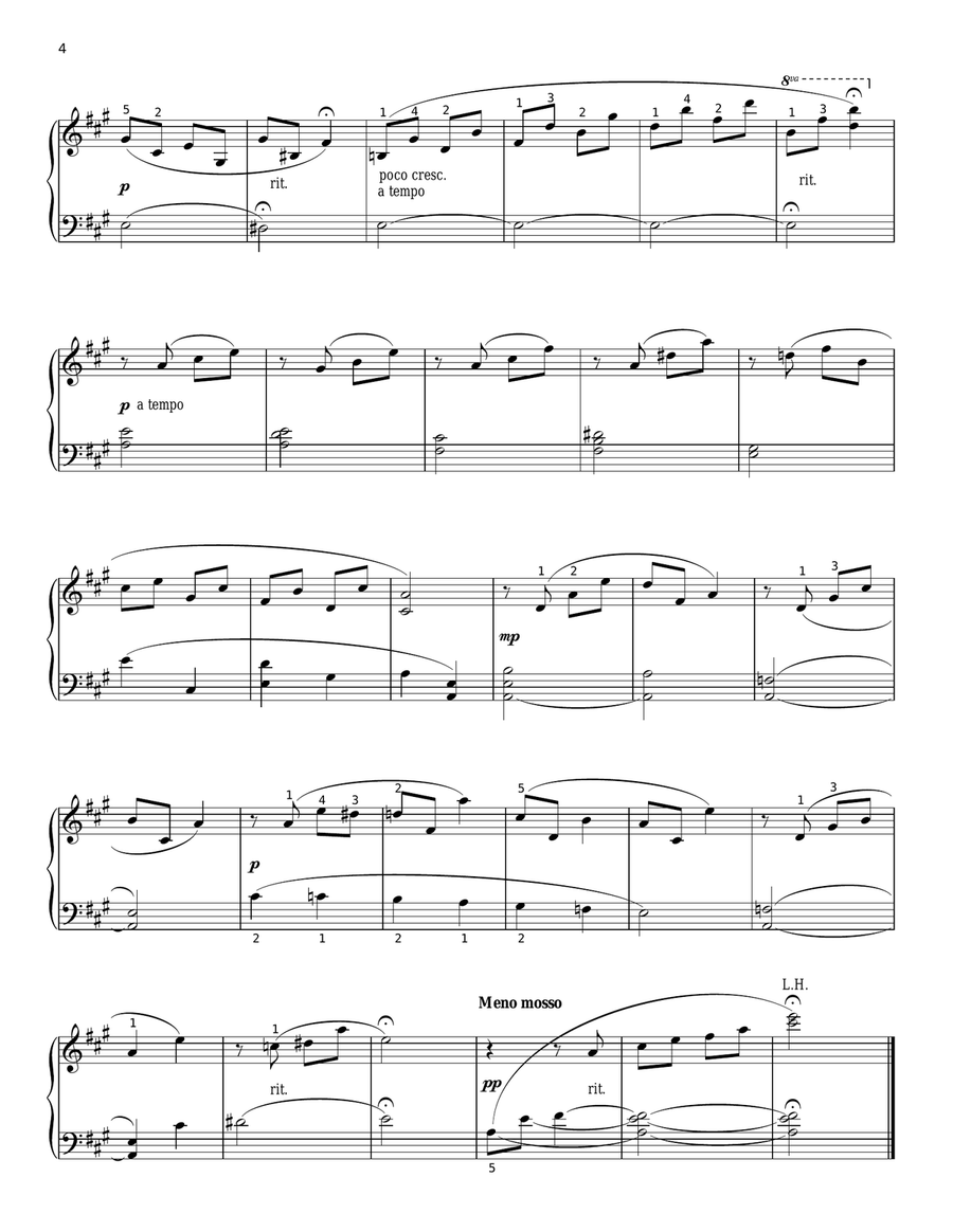 To A Wild Rose Piano Solo scores gallery preview page 4