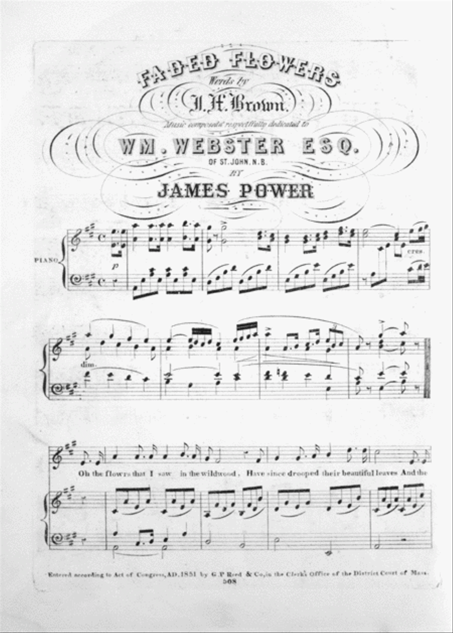Melodies of the Harmoneons. Faded Flowers Voice scores gallery preview page 2