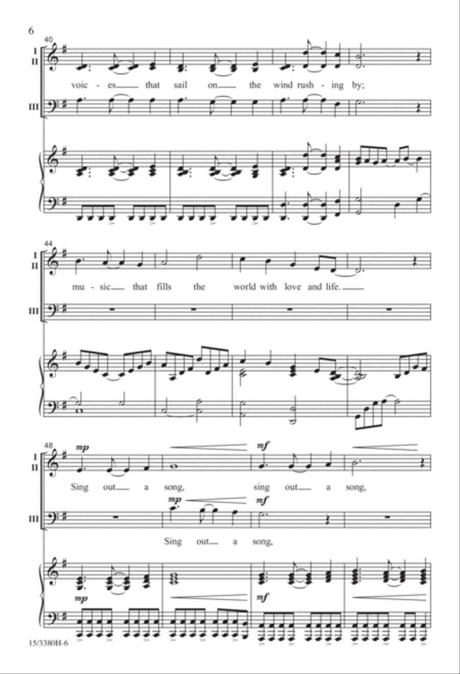 We Sing a Jubilant Song 3-Part scores gallery preview page 6