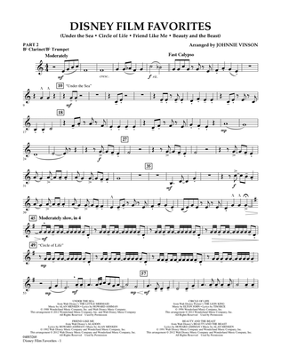 Book cover for Disney Film Favorites - Pt.2 - Bb Clarinet/Bb Trumpet