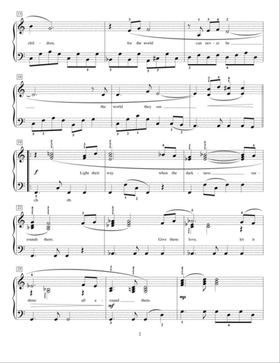Bless The Beasts And Children Piano Method scores gallery preview page 2
