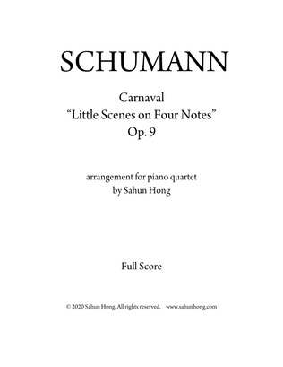 Schumann - Carnaval arr. for piano quartet