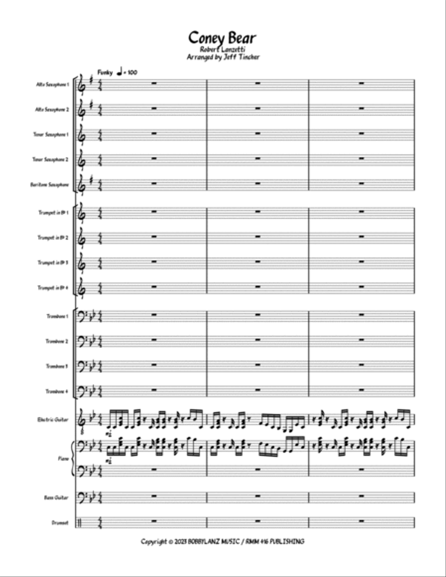 Coney Bear Jazz Ensemble scores gallery preview page 2