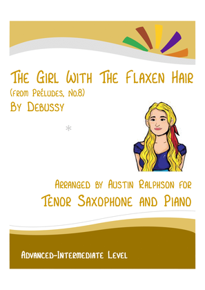 The Girl With The Flaxen Hair (Debussy) - tenor sax and piano with FREE BACKING TRACK
