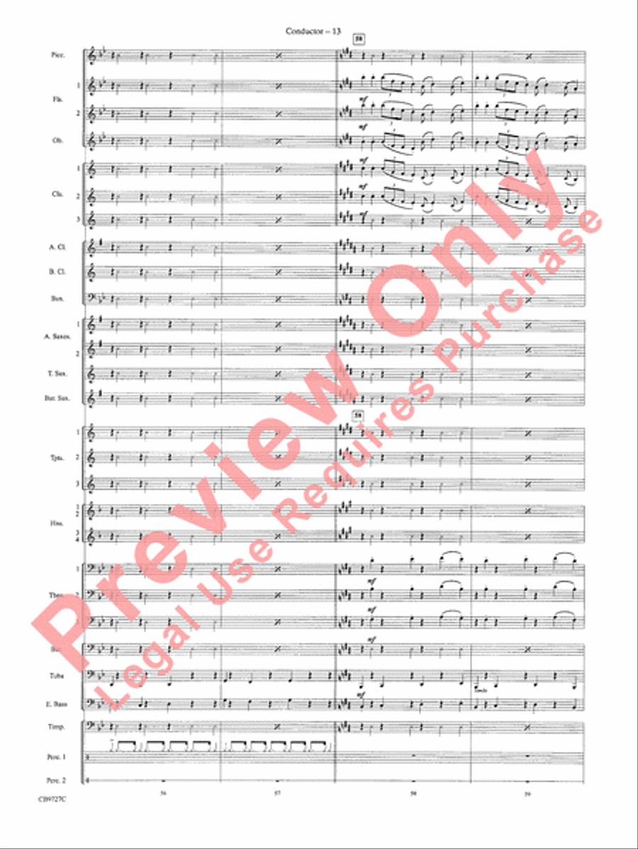 Dave Brubeck: It's About Time Concert Band scores gallery preview page 16