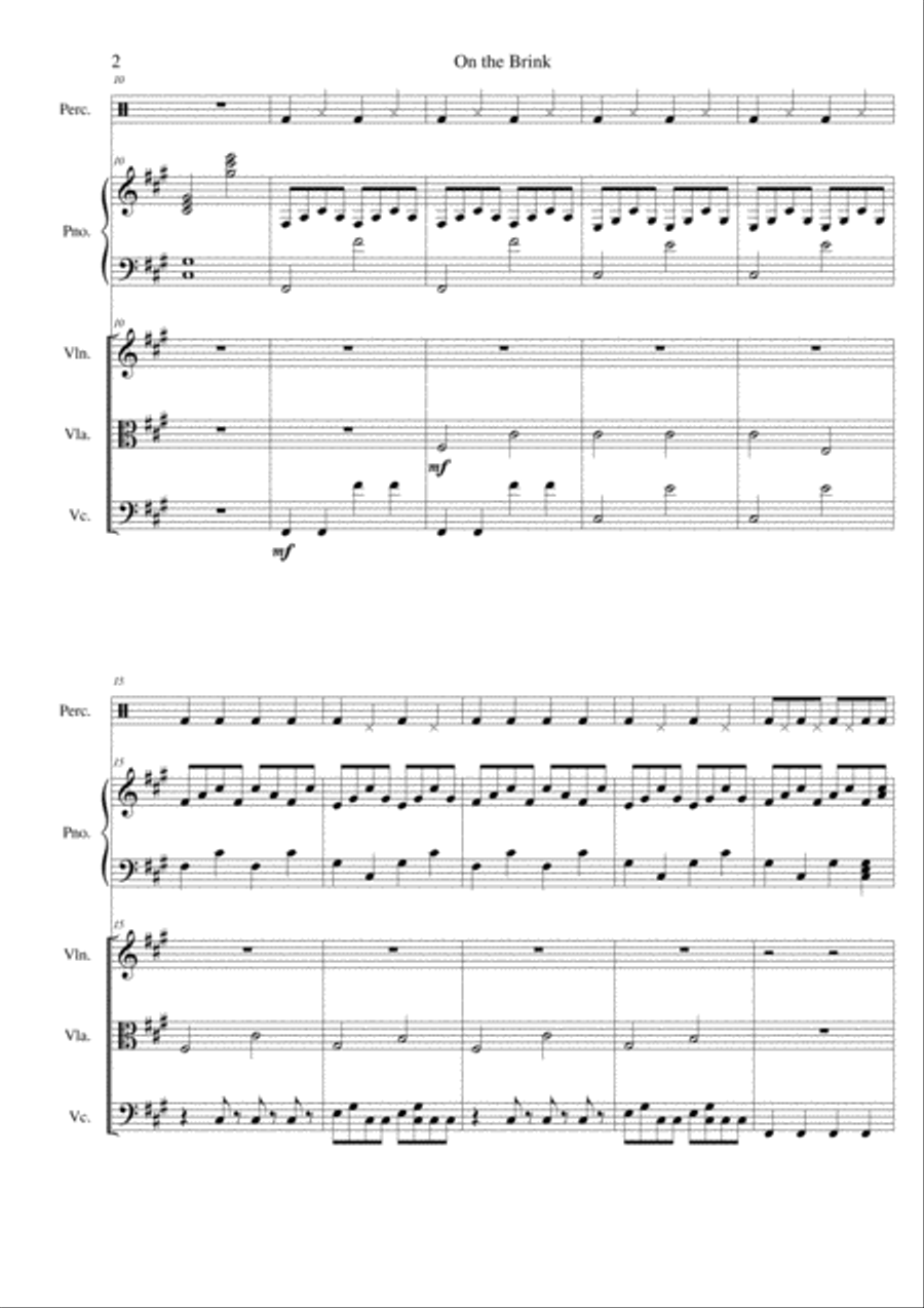 On the Brink Piano Quartet scores gallery preview page 2