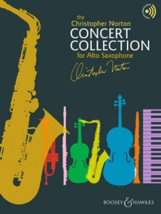 Book cover for The Christopher Norton Concert Collection for Alto Saxophone and Piano