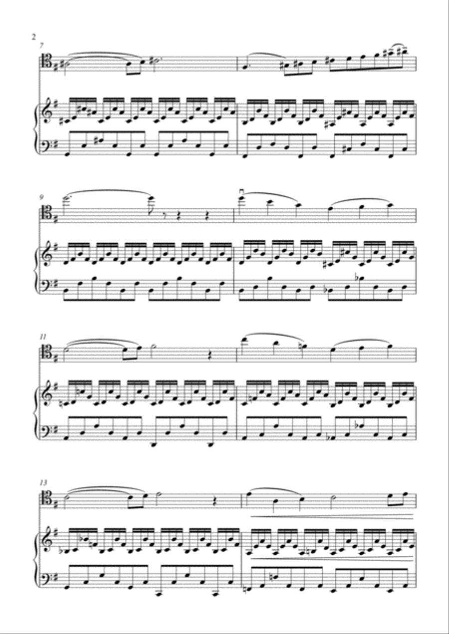 Saint-Sans - The Swan - cello and piano image number null