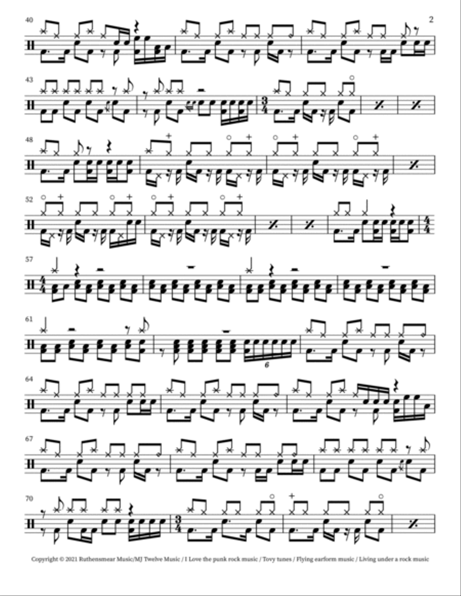 Making A Fire Making A Fire Drum Set scores gallery preview page 2