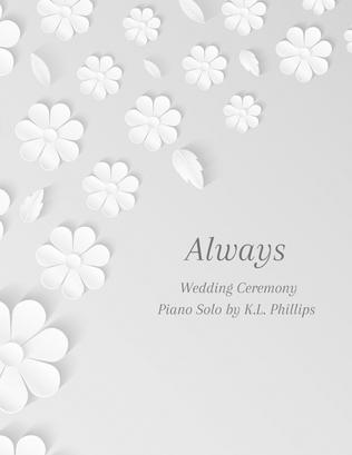 Always - Wedding Ceremony Piano Solo