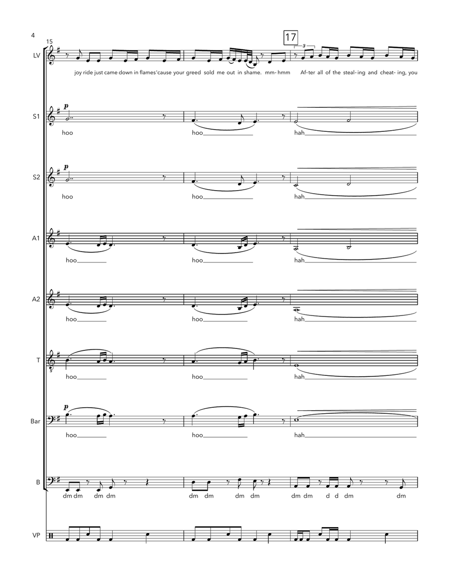 Fighter A Cappella scores gallery preview page 4
